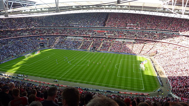 Wembley Stadium - Photo by Wonker (Source: Wikimedia Commons)