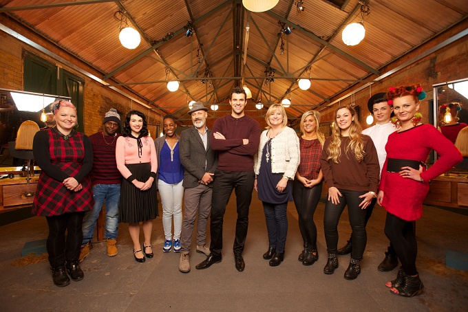 BBC Three's HAIR: Host Steve Jones, the Judges and contestants - Image Credit: BBC. Photographer: Pete Dadds