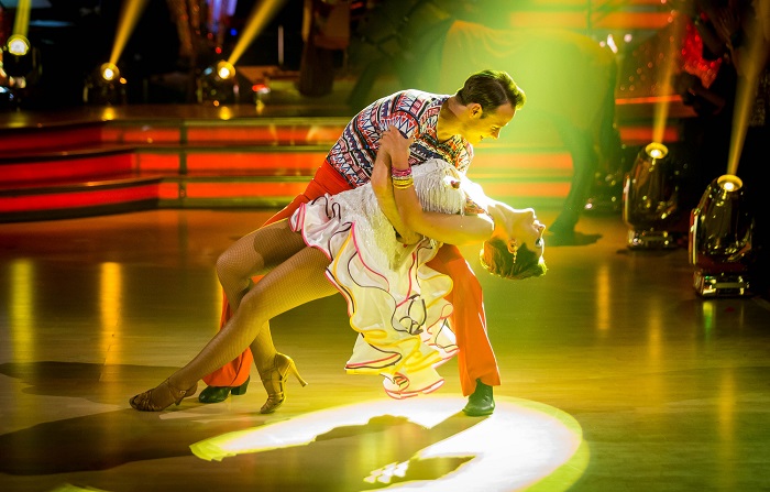 Strictly Come Dancing 2014: Kevin Clifton and Frankie Bridge - Image Credit: BBC/Guy Levy