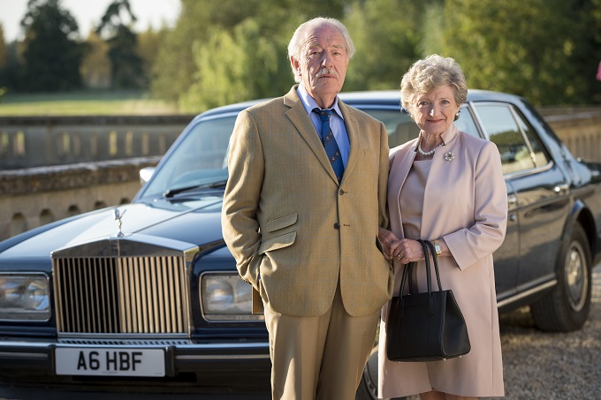 The Casual Vacancy cast and characters: Howard Mollison (MICHAEL GAMBON), Shirley Mollison (JULIA MCKENZIE) - Image Credit: BBC/Bronte Film and Television Ltd. Photographer: Steffan Hill