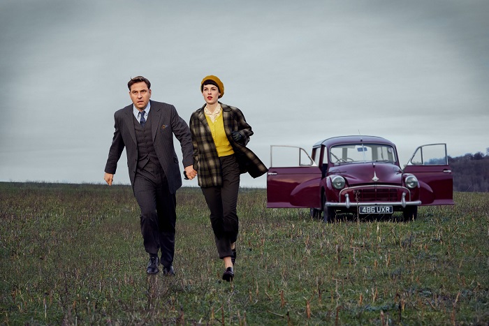 Partners In Crime: Tommy (DAVID WALLIAMS) with Tuppance (JESSICA RAINE) - Image Credit: BBC/Endor Productions/Robert Viglasky